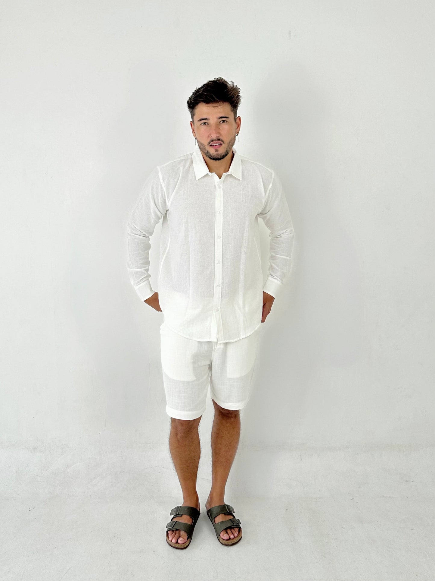 Asoka Linen Viscose Short By Cottonello - Men's Linen Short