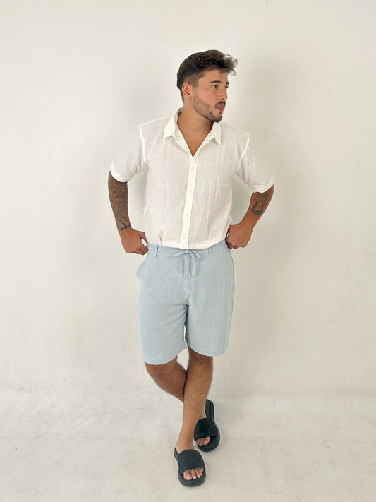 Asoka Linen Viscose Short By Cottonello - Men's Linen Short