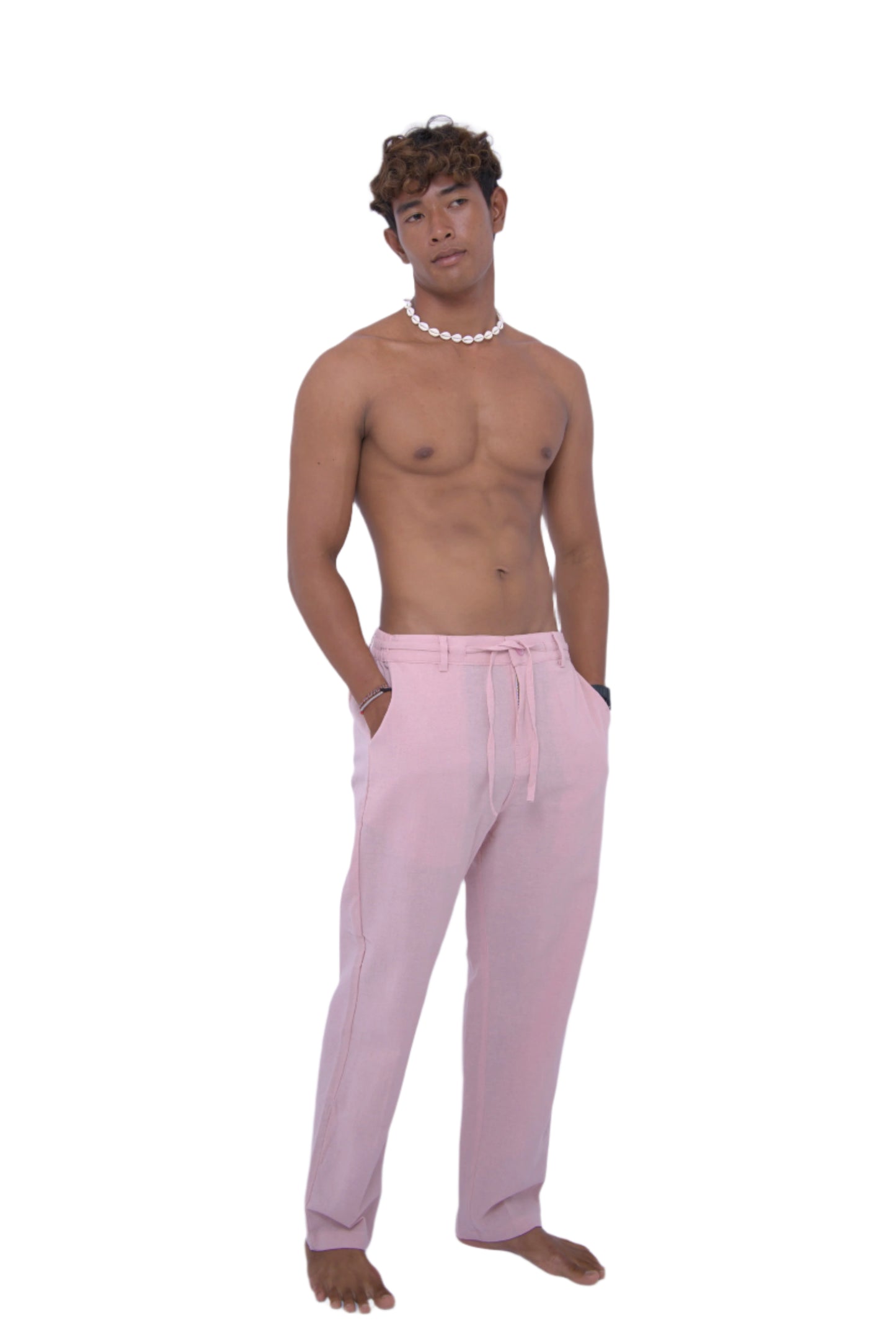 Ahimsa Linen Long Pants by Cottonello - Men's Linen Long Pants