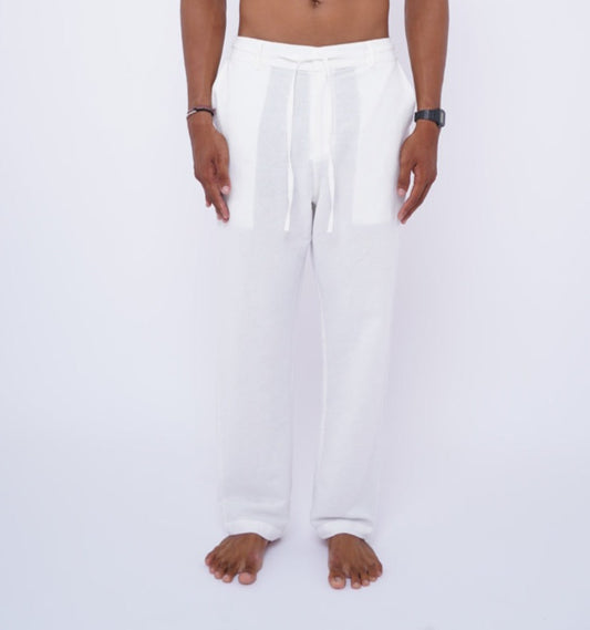 Ahimsa Linen Long Pants by Cottonello - Men's Linen Long Pants